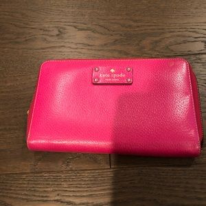 Kate Spade Pink Travel Wallet